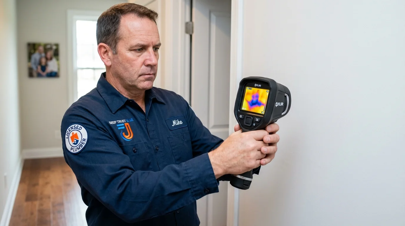 Thermal imaging leak detection by Johns Plumbing LLC in Papillion